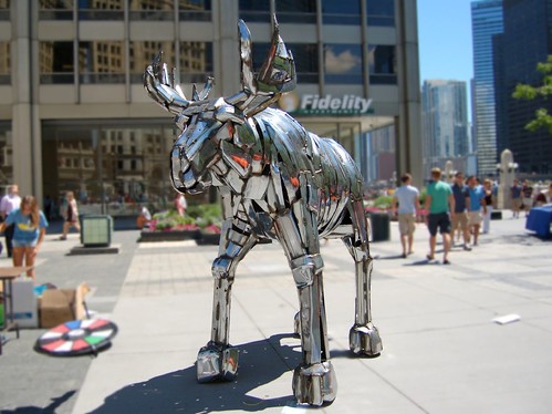 Steel Moose Sculpture