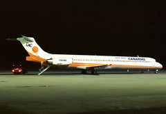 Lineas Aereas Canarias MD-83 EC-EJZ GRO 09/11/1989