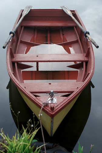 row boat on the lake