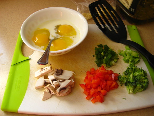 omelet prep