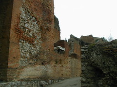 Approach to the Greek Theater of Taormina
