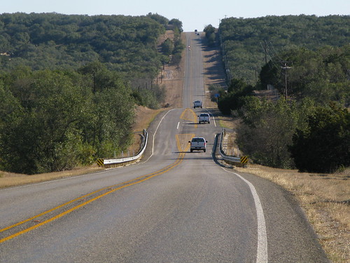 More hills, approaching Hondo, Texas, USA