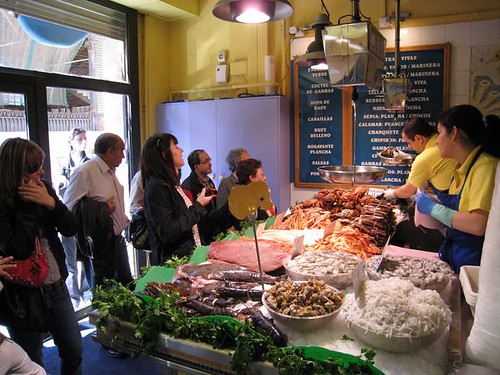 Seafood at La Paradeta, Barcelona, by ingermaaike