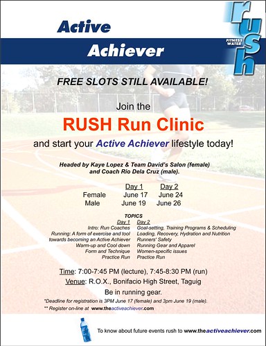 Rush Run Clinic Invite