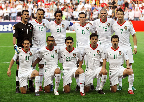 Portugal vs Czech Republic - EURO 08 - Portugal Line Up Photo