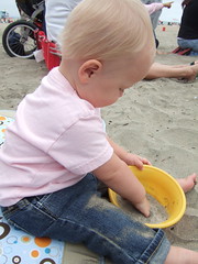 Sofia Plays with Sand