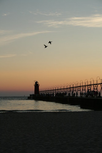 Lighthouse at South Haven Michigan