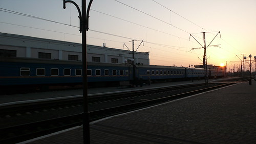 Train Platforms in Kovel' (), Ukraine ©  sights set