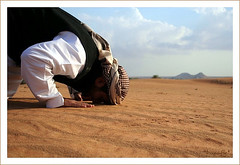 Muslim Praying In Desert by OsMaN_93