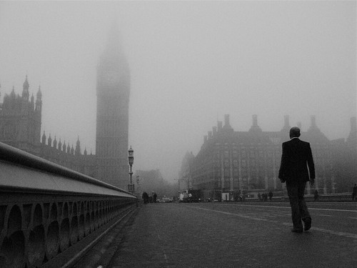 Mist on Westminster Bridge