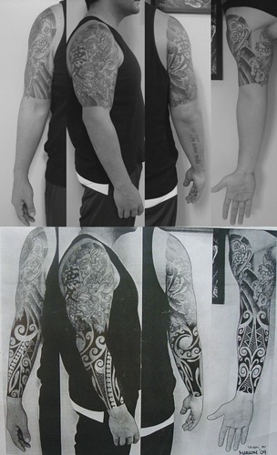Projeto maori-polinésio by marlon tattoos. From marlon tattoos