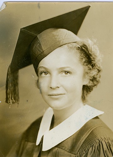 Florence Kirschen (Otway) HS graduation 1935 (at 15 years old)