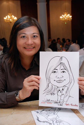 caricature live sketching Singtel Radiance Communications Avaya 10