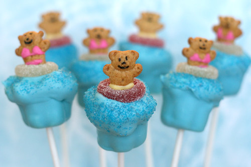 Pool Party Cupcake Pops