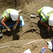 Ruth and Ionut working on pit [1271] with skeleton [1296]