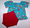 REDUCED Turquoise Blooms Inspired *WOOL* Cover Set 2T