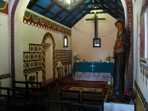 An Andean highland village is replicated in Arica. This is the chapel.