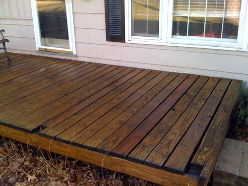 deck after power wash