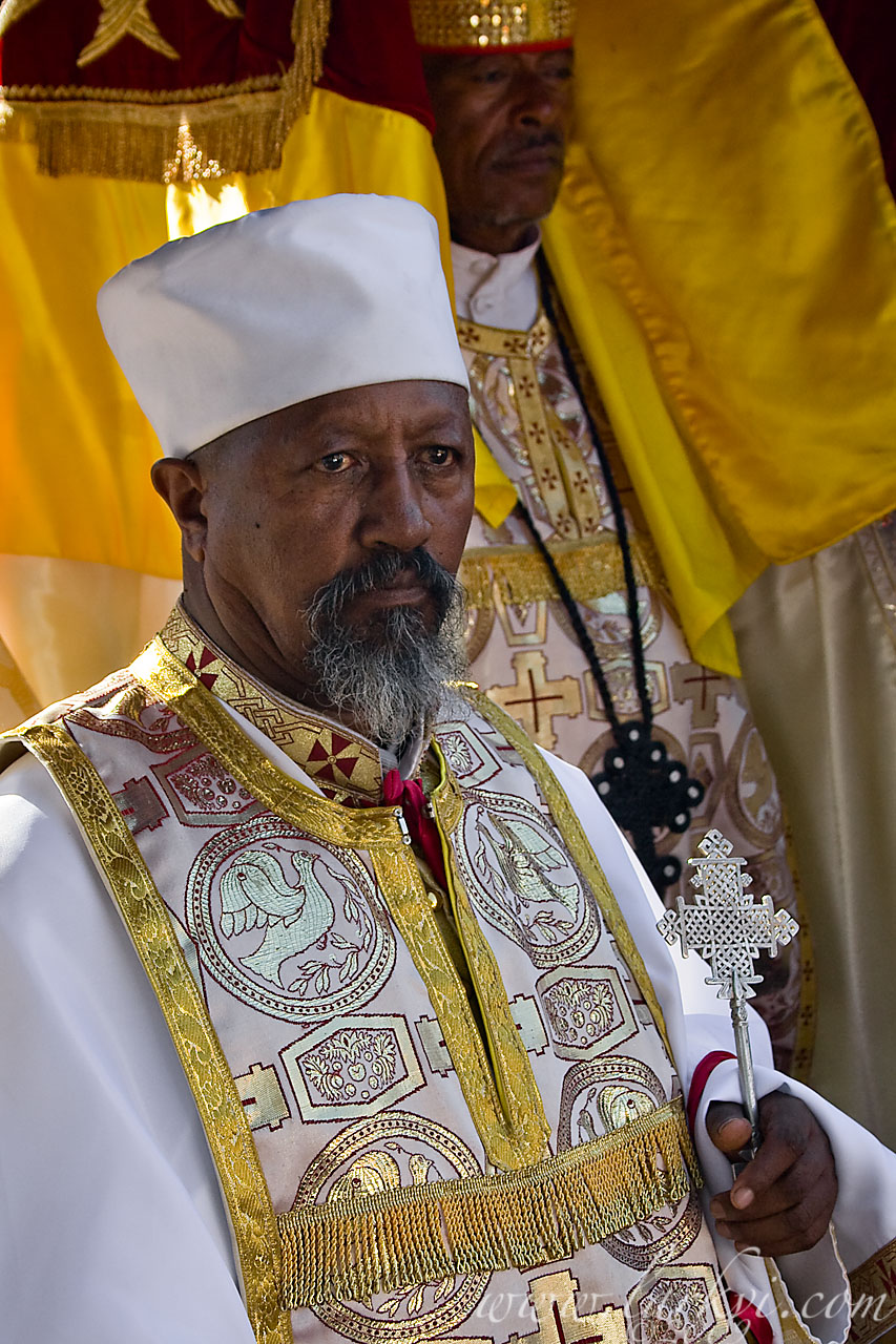 Priest, Timkat (Epiphany), Addis Ababa, Ethiopia, January 2009