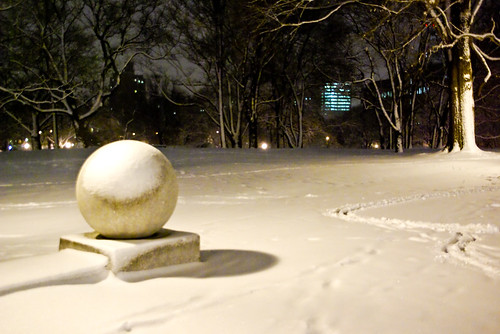 Snowy Sphere - Fort Green Park, Brooklyn