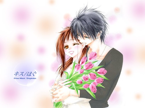 chibi anime couples hugging. cute anime couples wallpaper.