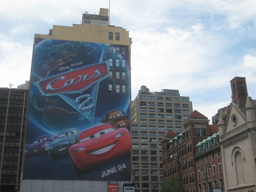 new pixar movies 2011. Cars 2 Pixar Movie Billboard