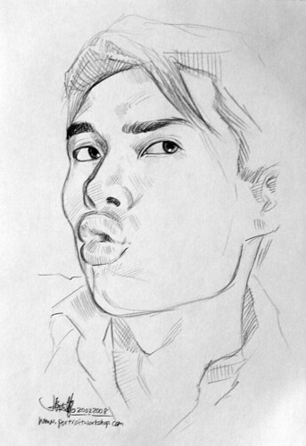 guy portrait pencil sketch 3