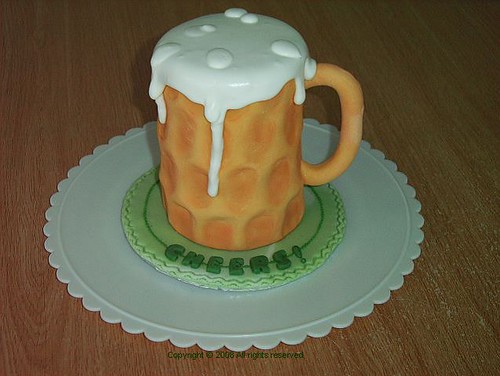 beer mug cheers. in this eer mug. Cheers.