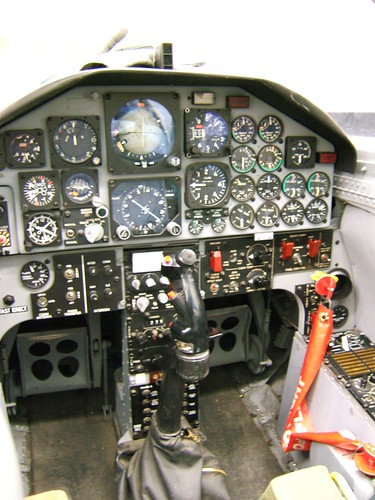 Airplane picture - Inside the T-38 simulator cockpit