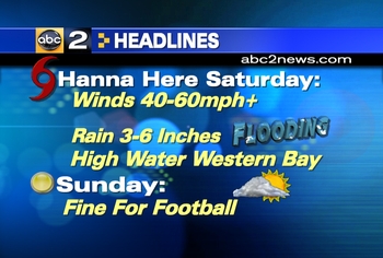 ABC2 News Hanna Headline 9-5-08