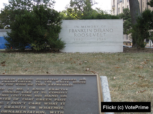 FDR Placque with Memorial
