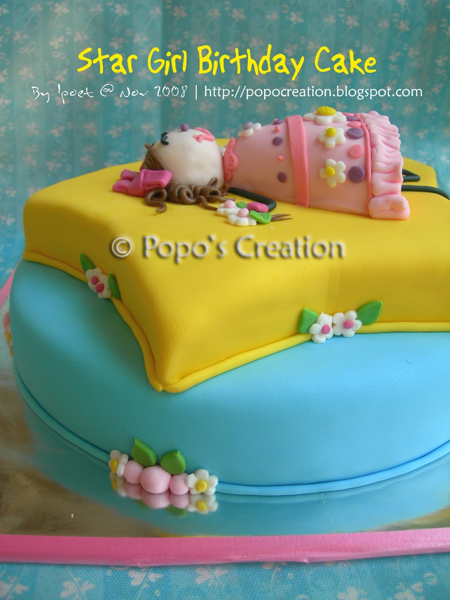 Star Girl Birthday Cake