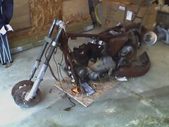 Burned bike