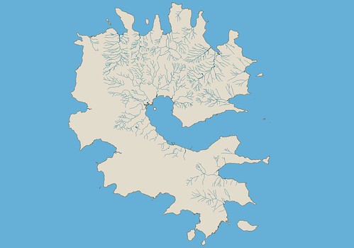Rapa Island - Other Precision (Ikonos) Map with Hydrography Layer (1-52,500)