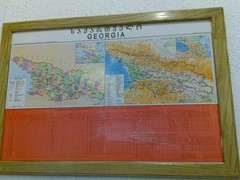 Gruzija na zemljevidu