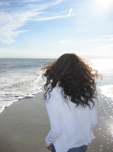 curls on the beach