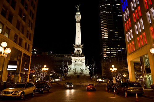 Downtown Indianapolis at Night