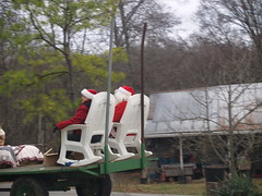 Santa's lawn chair!