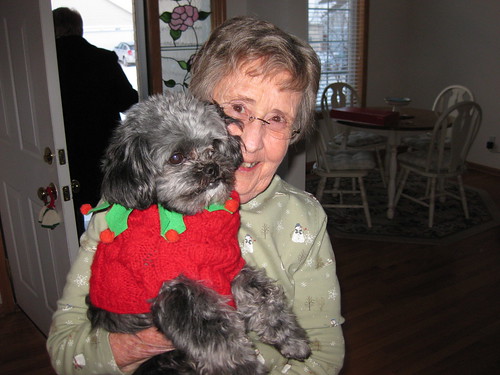 grandma and buddy on christmas