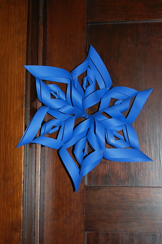 My First attempt at a 3-D Paper Snowflake....
