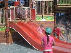 Christy on the slide