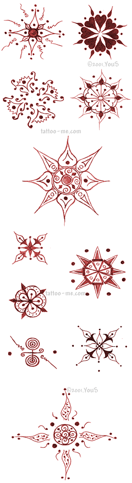 henna mandala patterns