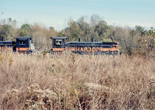 Southbound Indiana Harbor Belt transfer train. Alsip Illinois. Late October 1990. by Eddie from Chicago