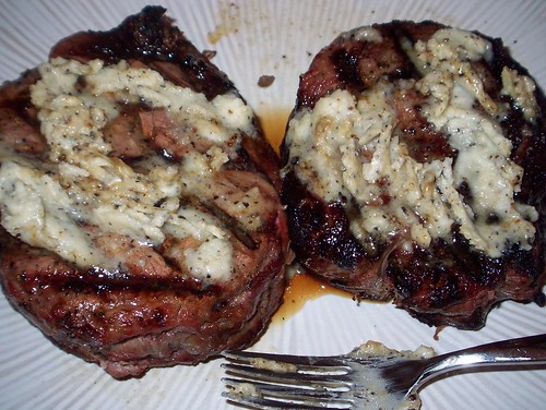 steak with parmesan butter