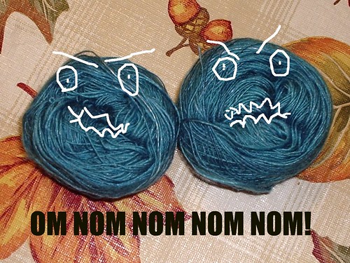 Om Nom Cookie Monster Yarn