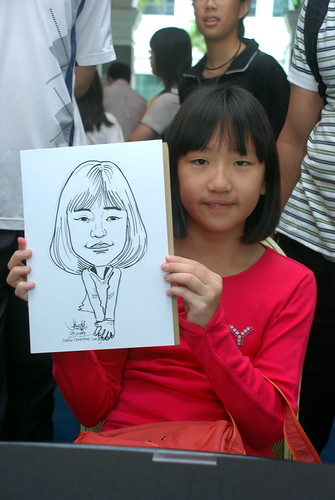 Caricature live sketching at Singapore Art Museum Christmas Open House - 14