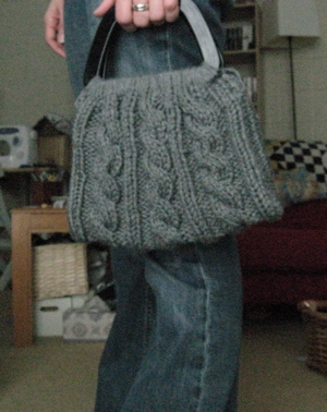 Cabled purse