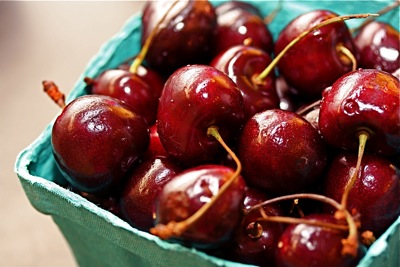 farmer's market cherries