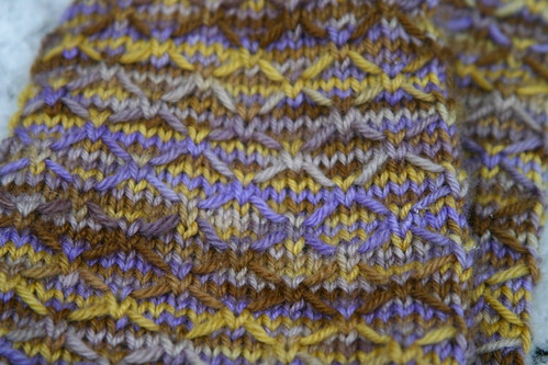 Another closeup of the stitch pattern