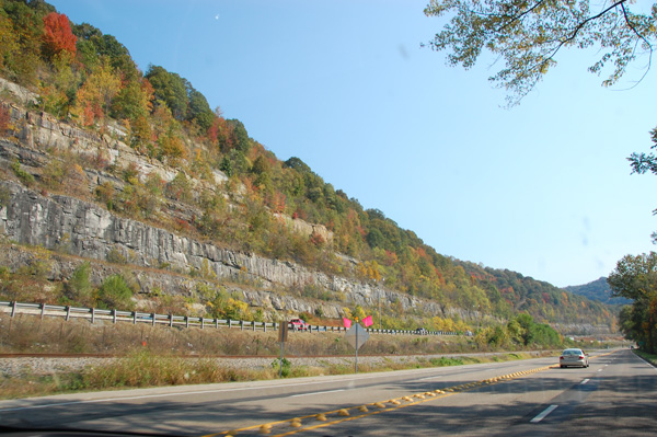View of from our drive at Charleston, West Virginia